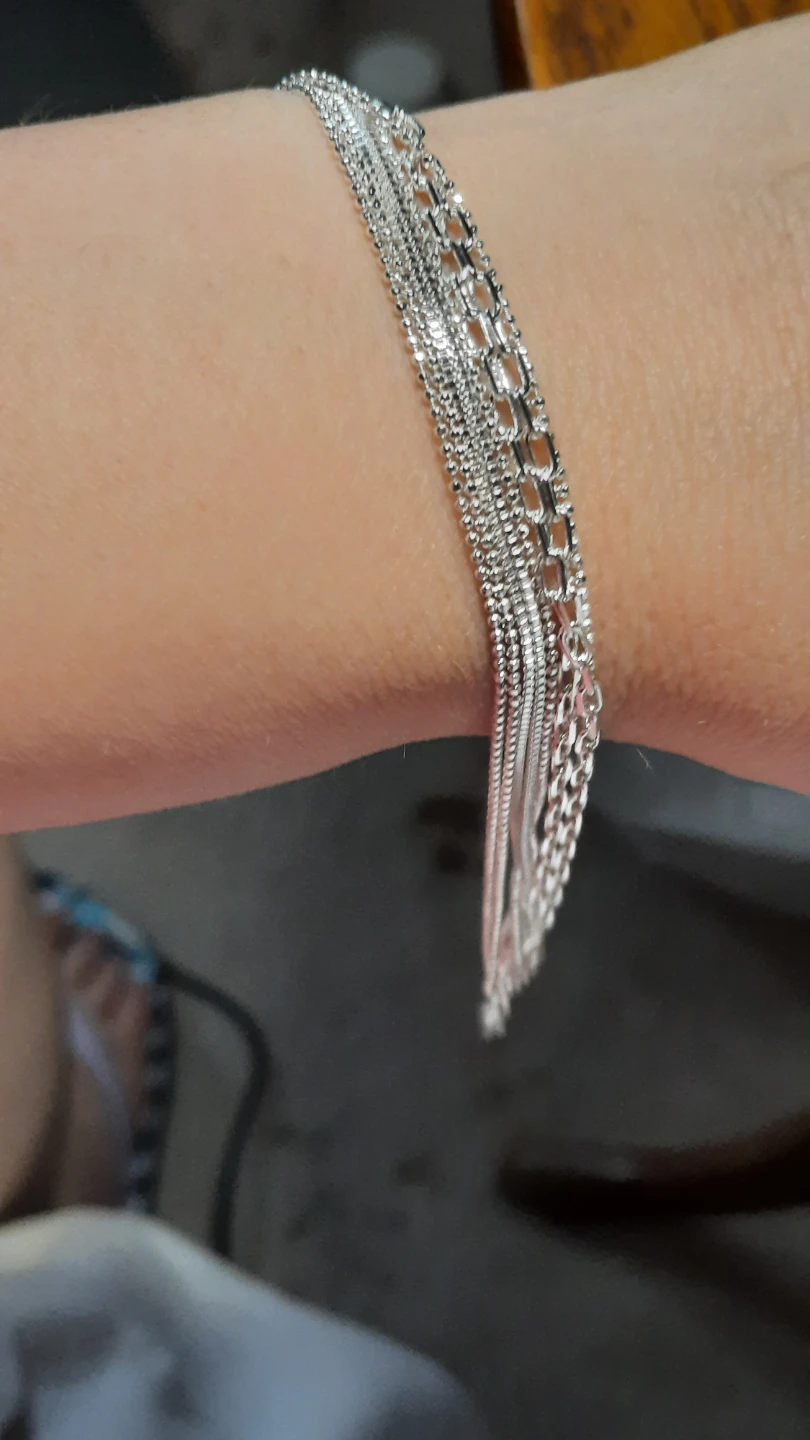 Pilgrim Multi-Strand Silver Necklace and Bracelet set - photo 2