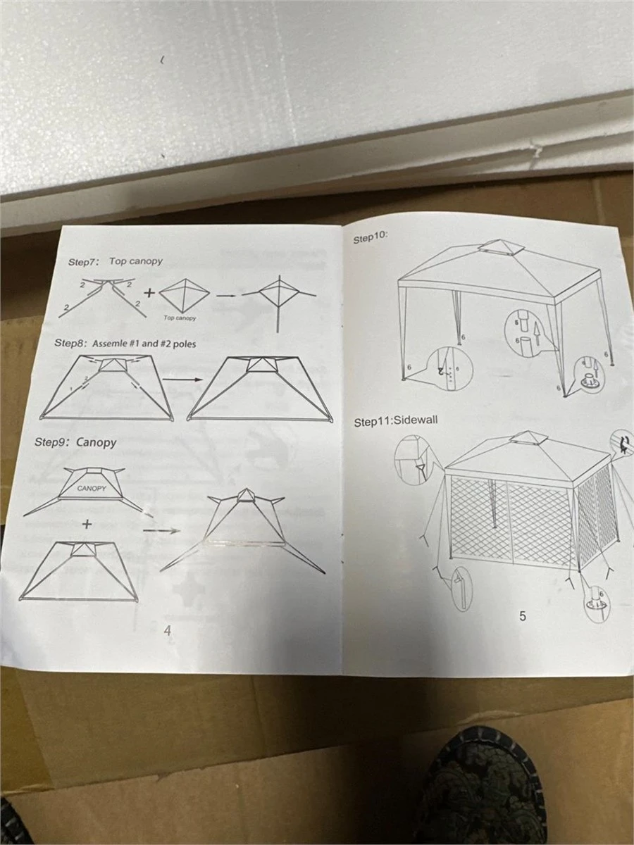 BN <> Full Set of  Gazebo Canopy with Mosquito Netting - photo 5