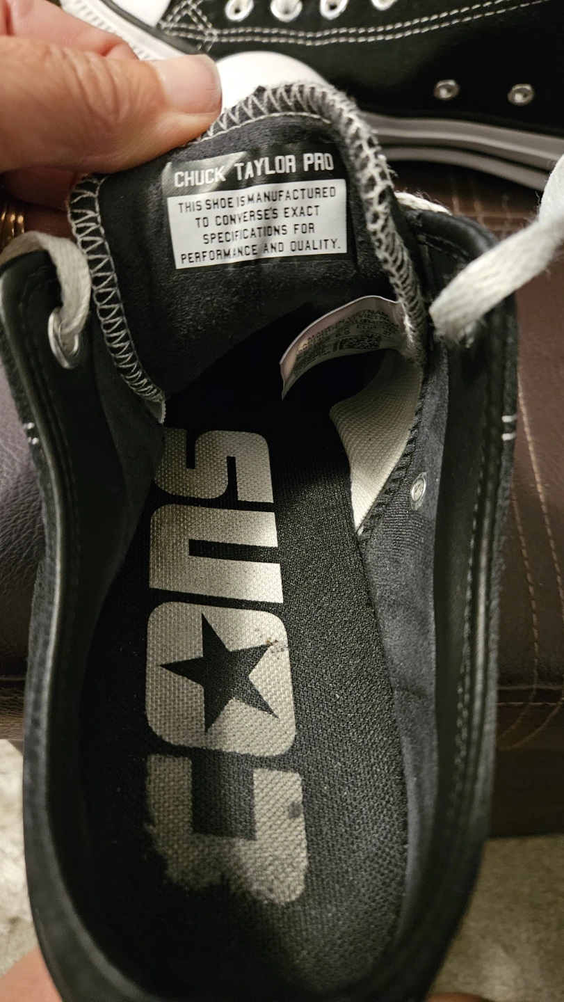 Converse Chuck Taylor Pro Black Low Top Shoes - photo 4
