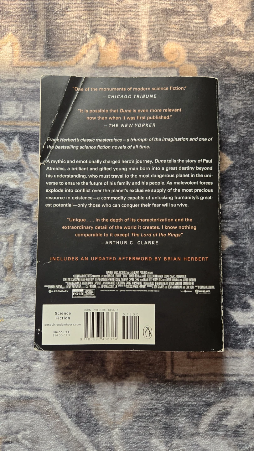 Dune by Frank Herbert Science Fiction Book - photo 2