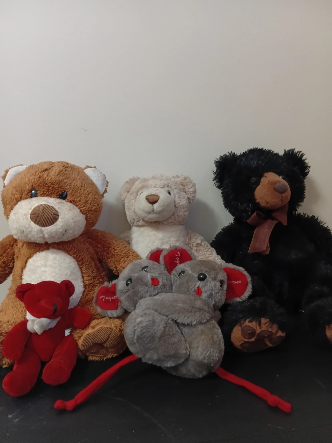 Bundle of 4 Stuffed Animals - Bears & Mice