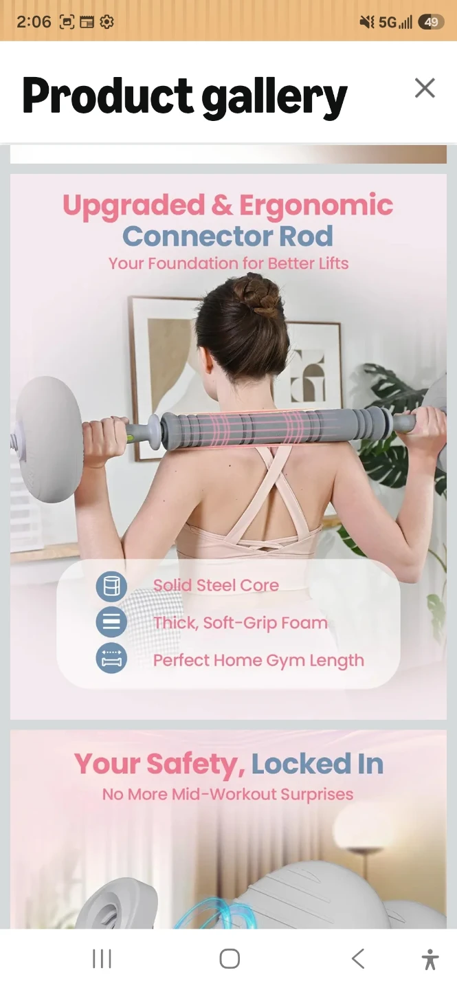 4-in-1 Multifunctional Dumbbell Set - photo 5