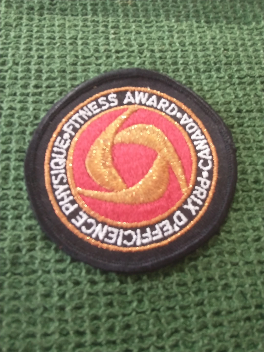 1980s Canada Fitness Award Cloth Patch 3"