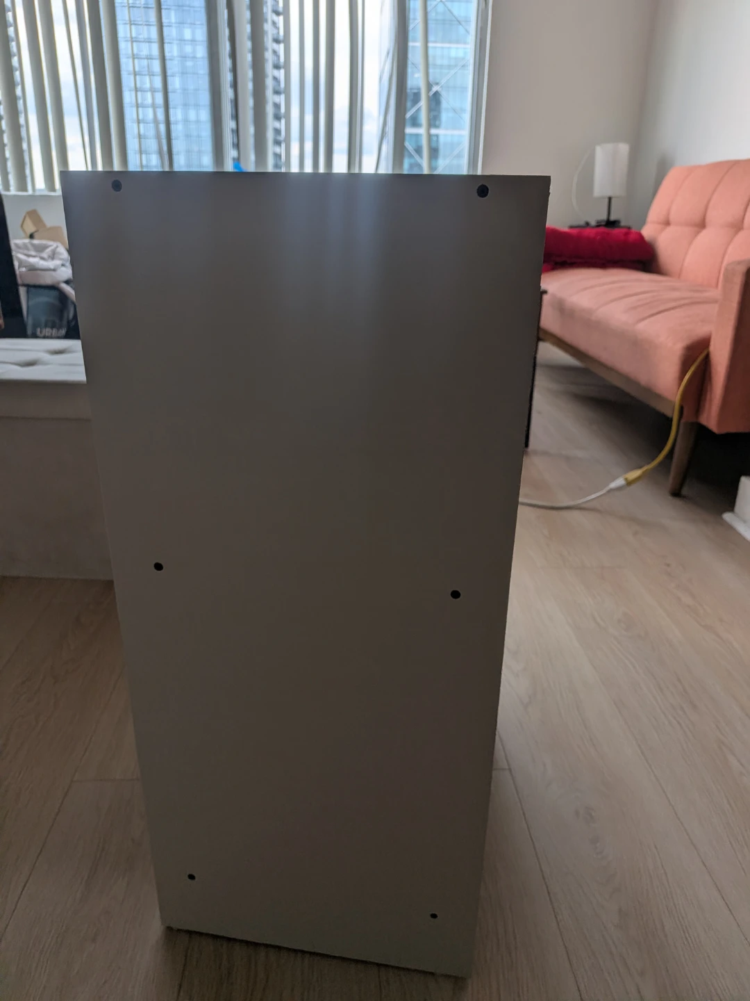 Two light Beige 2-shelf nightstand - photo 4