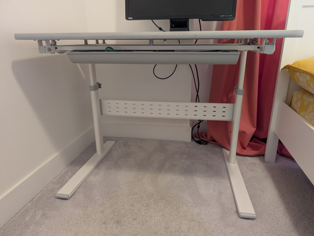 Adjustable Study Table – White - photo 2