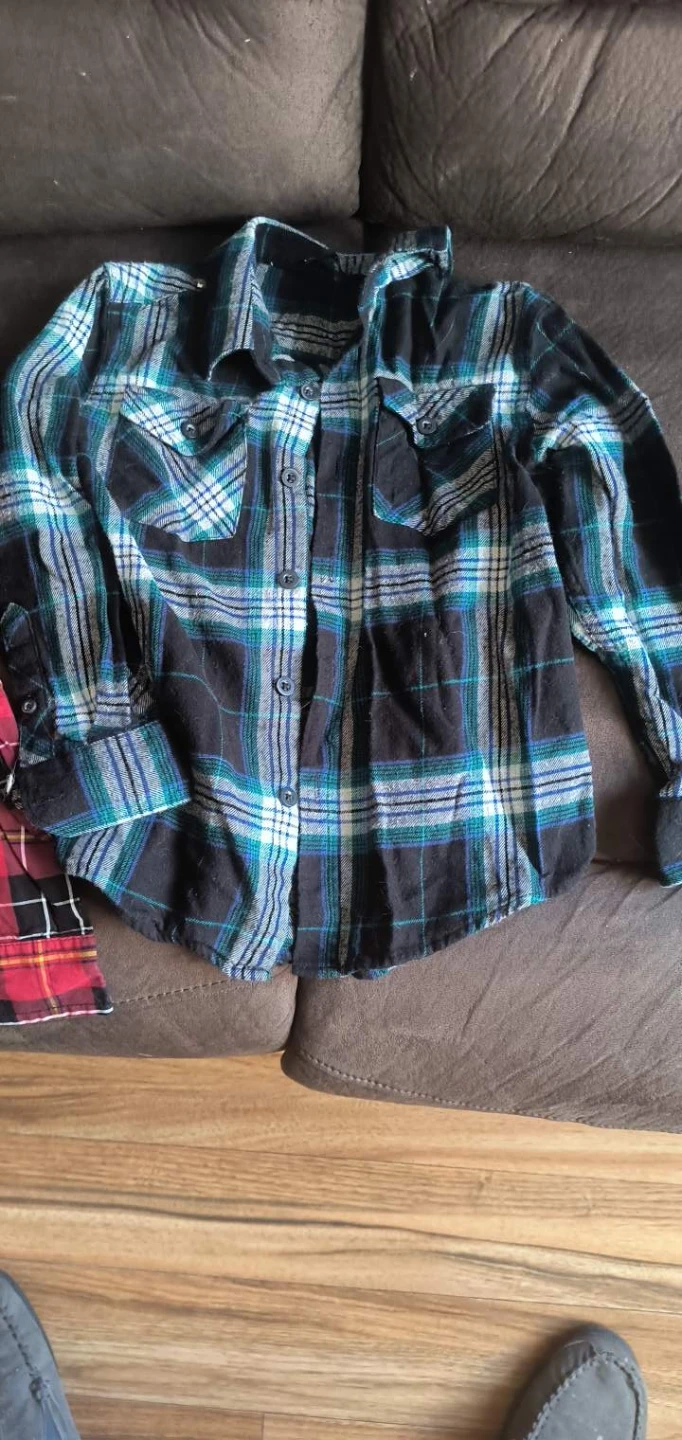 Bundle of 3 Plaid Flannel Shirts - Boys Size S - photo 3
