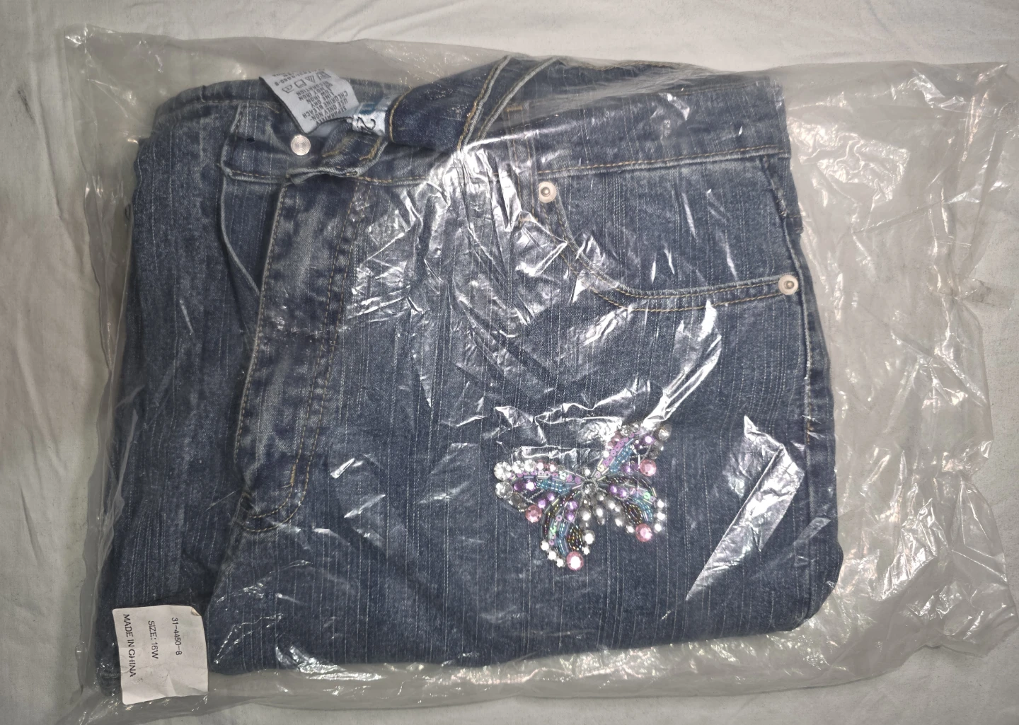 Women's Embellished Butterfly Jeans - photo 5