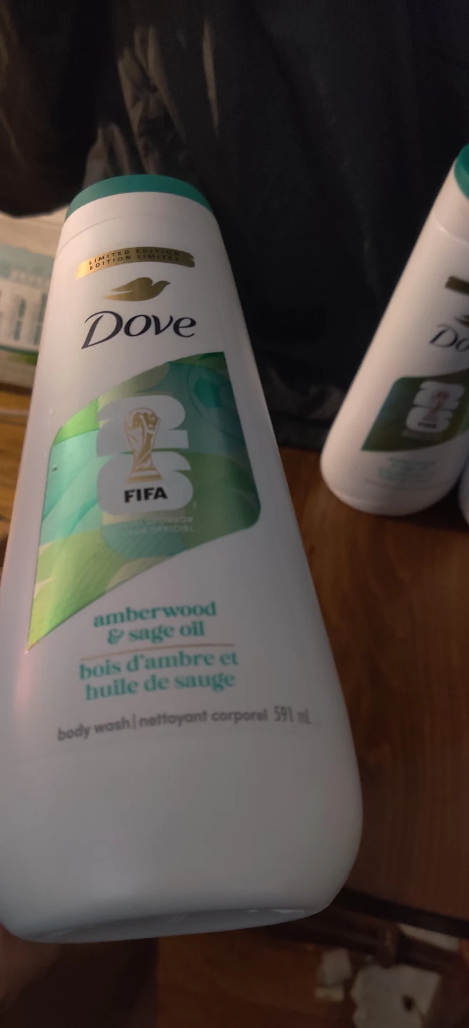 Dove Amberwood & Sage Oil Body Wash - Limited Edition FIFA - photo 2