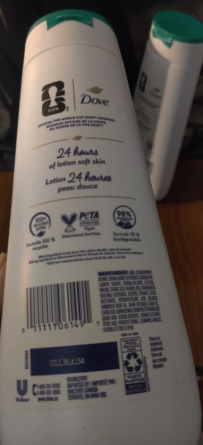 Dove Amberwood & Sage Oil Body Wash - Limited Edition FIFA - photo 5