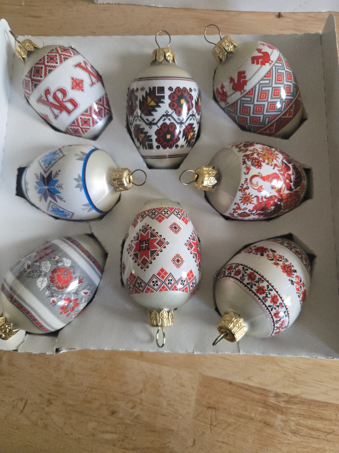 Set of 7 Decorative Ukrainian Egg Ornaments - photo 2
