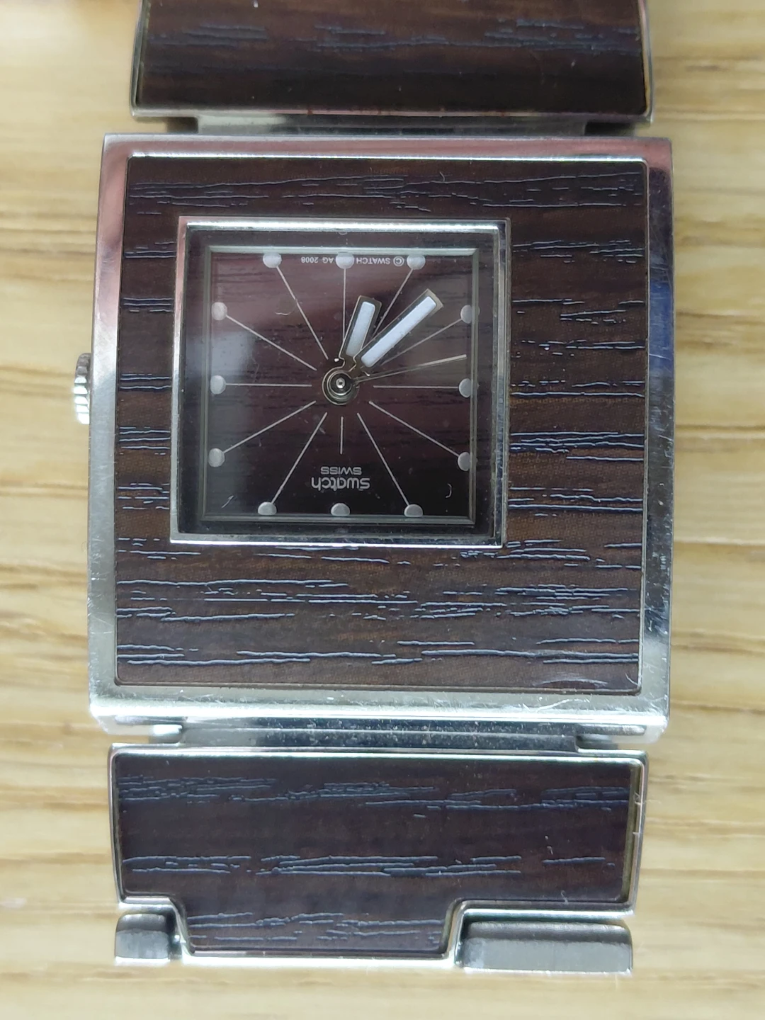 Rare Vintage Swatch Irony Square "Plainious"