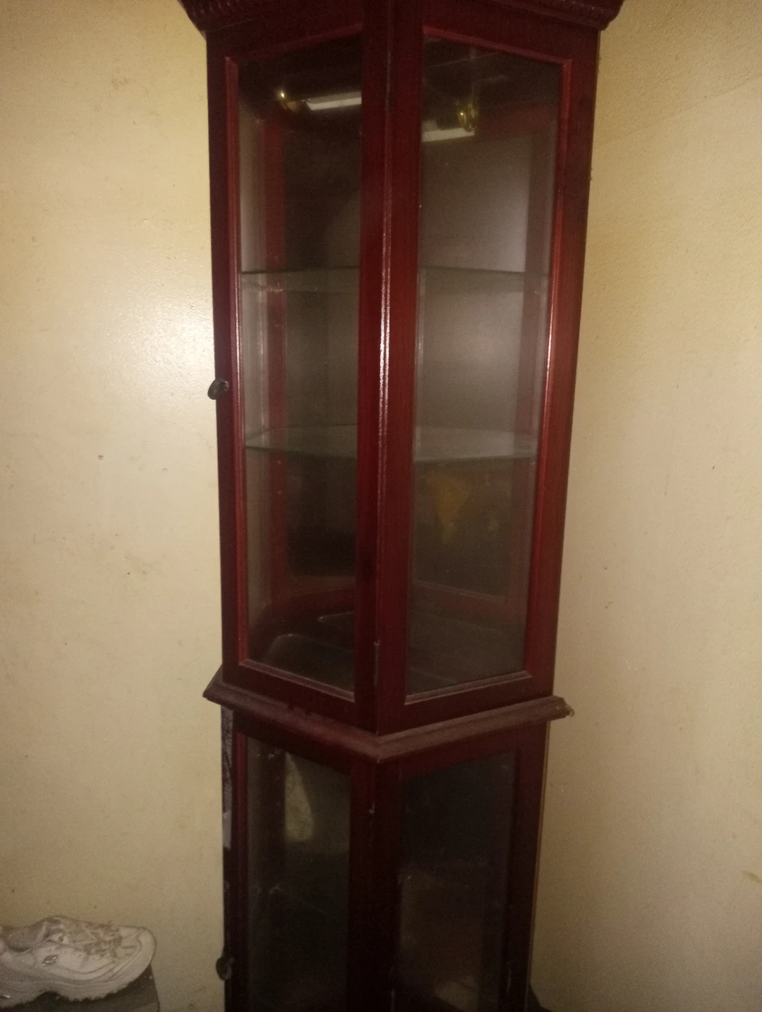 Wooden Curio Display Cabinet