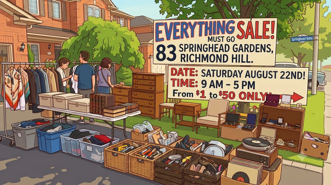Garage Sale Yard Sale