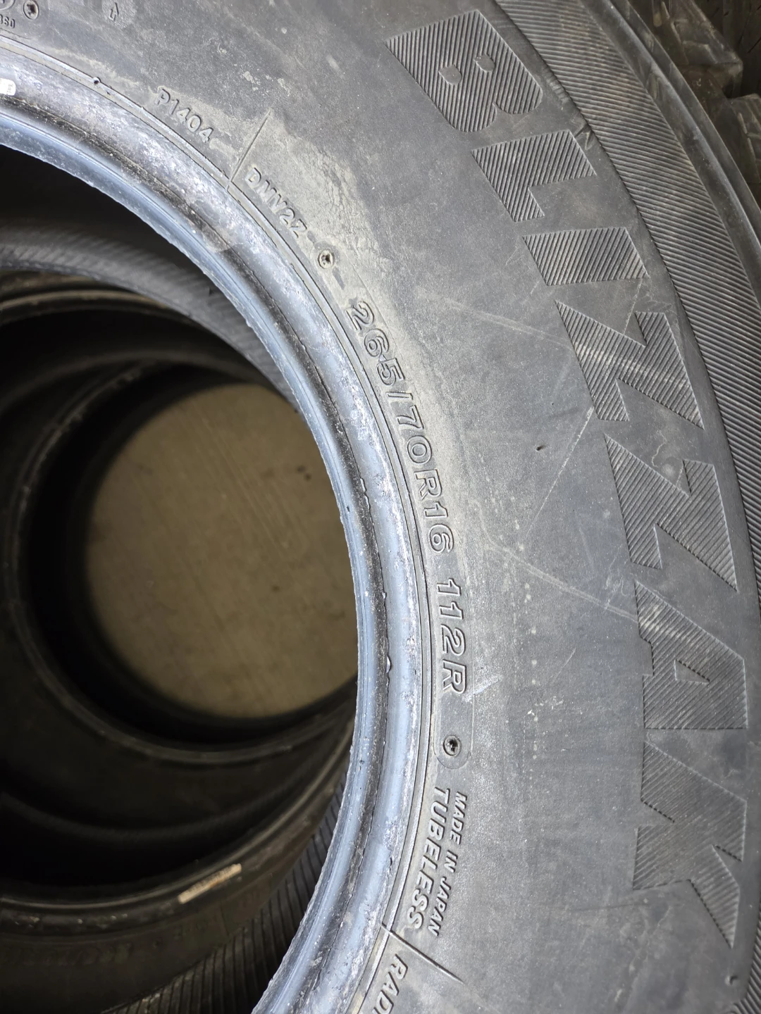 3 tire Bridgestone Blizzak Winter Tires 265/70R16 - photo 4
