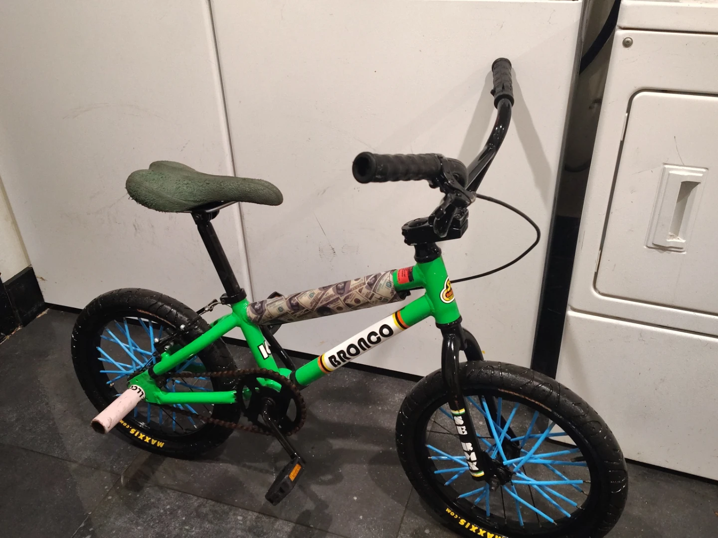 Green Bronco BMX Bike