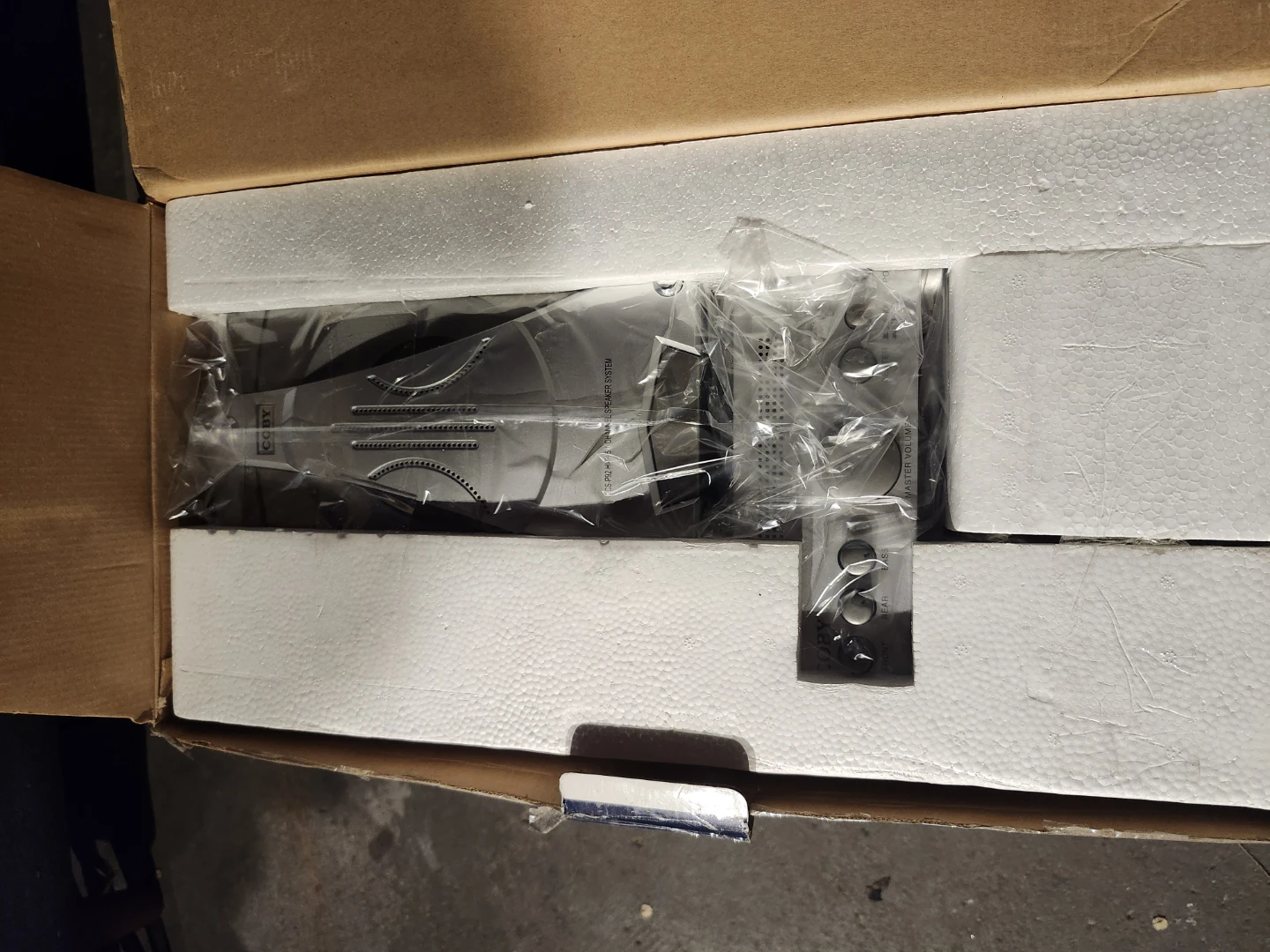 New COBY 100 Watt 7-Piece Home Theater Speaker System - photo 3