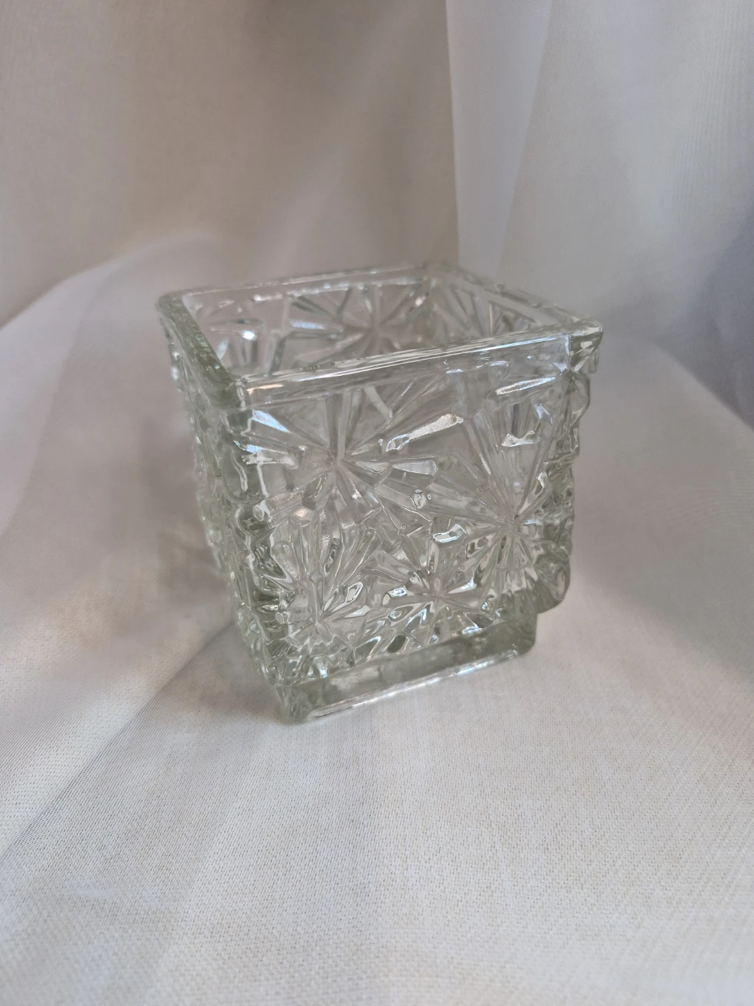 Vintage Avon 3 3/4" x 3 1/2"  Square Footed Tea Light... - photo 3