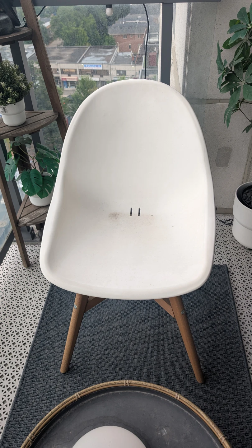 IKEA White Accent Chairs Set of 2