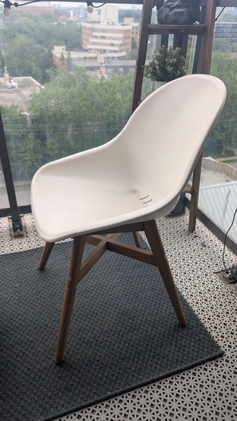 IKEA White Accent Chairs Set of 2 - photo 2
