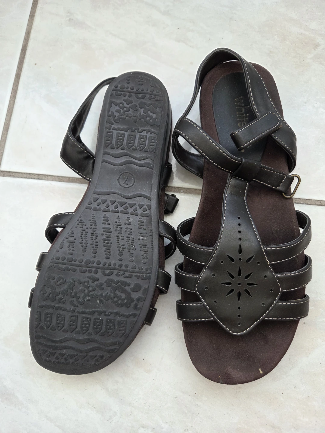 Women's Brown Sandals Size 7 - photo 2