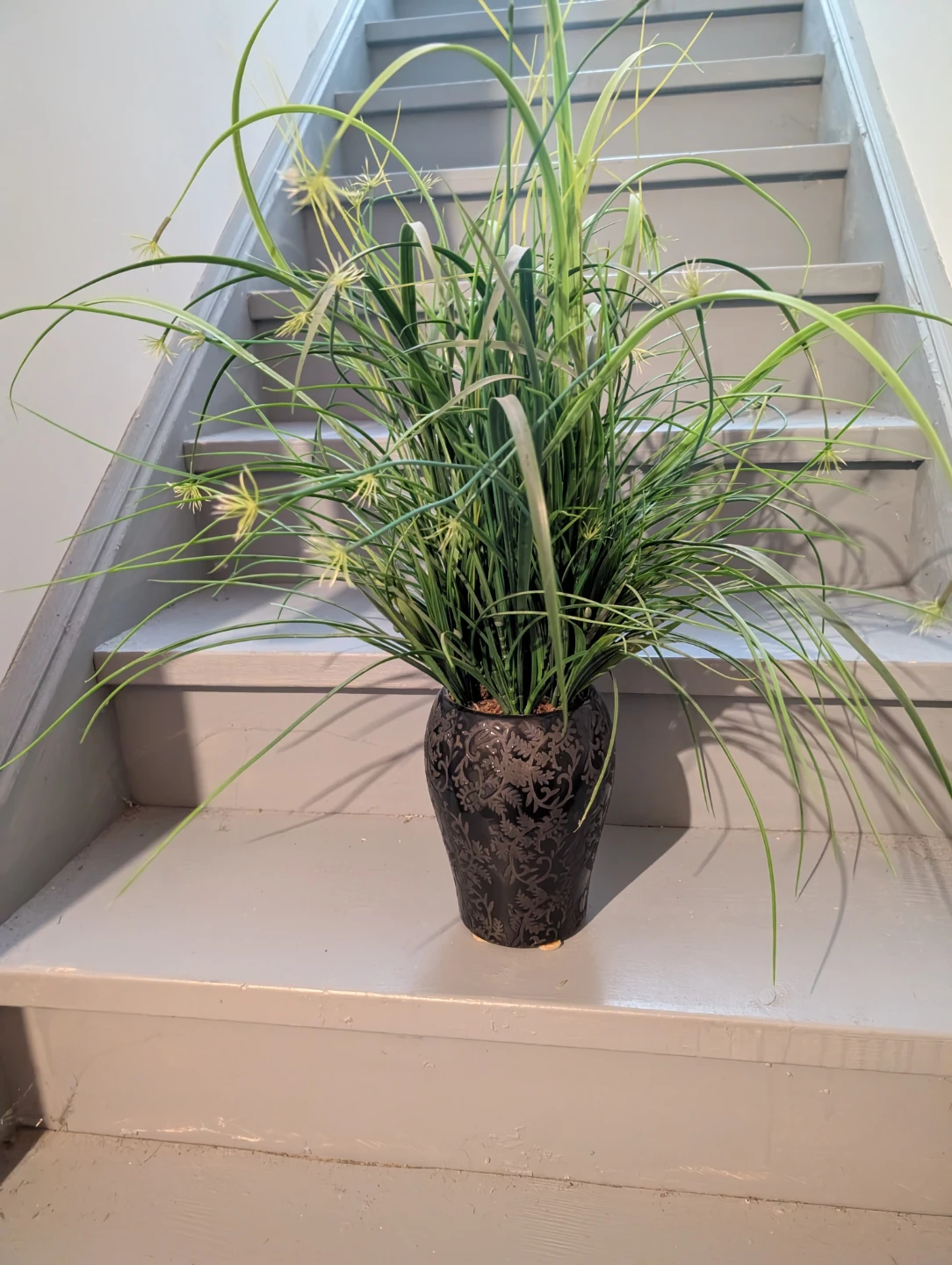 Artificial Plant in Decorative Black Vase