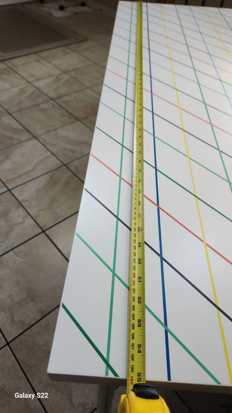 Desk with Colourful Geometric Pattern - photo 3