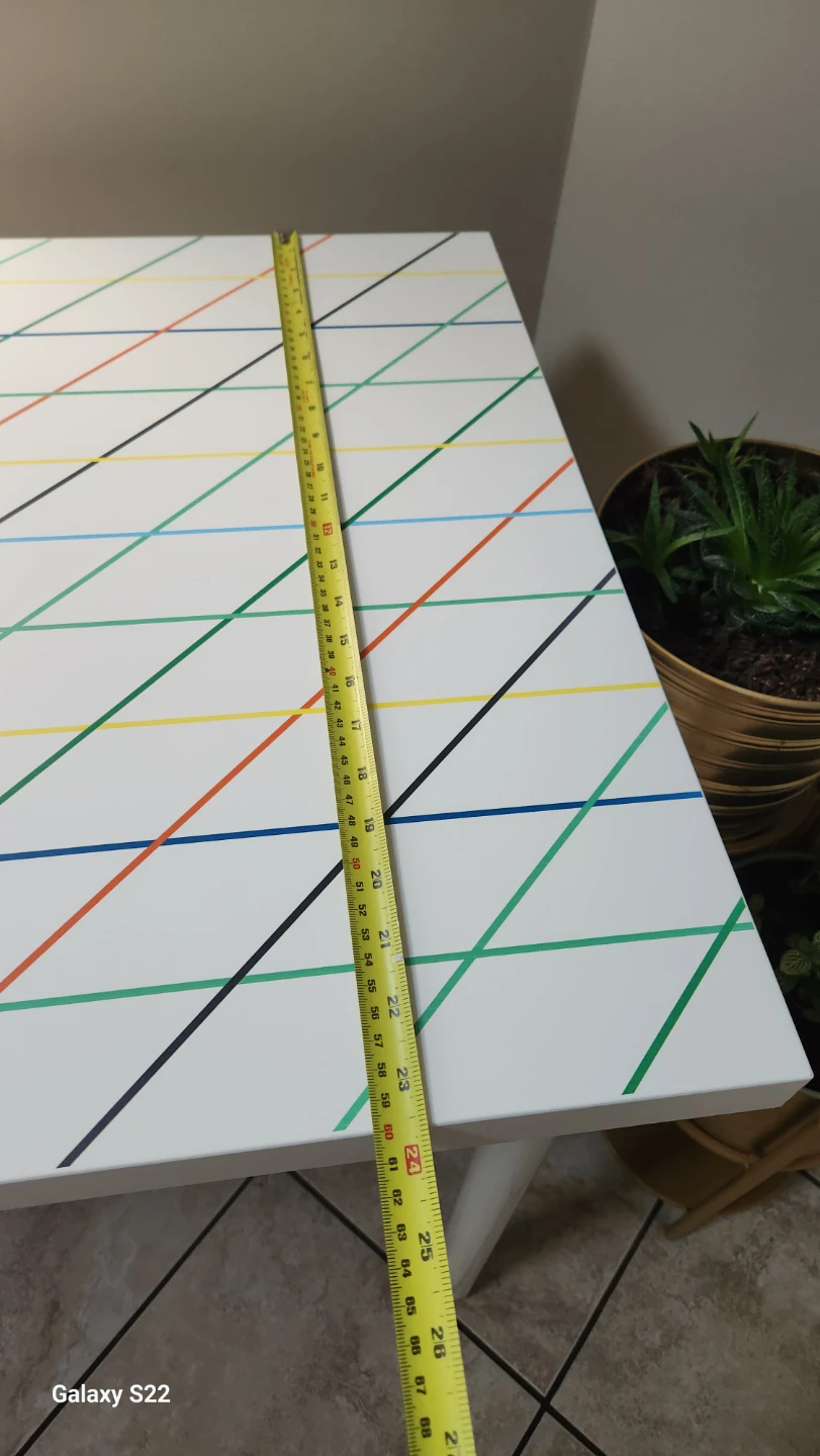 Desk with Colourful Geometric Pattern - photo 4