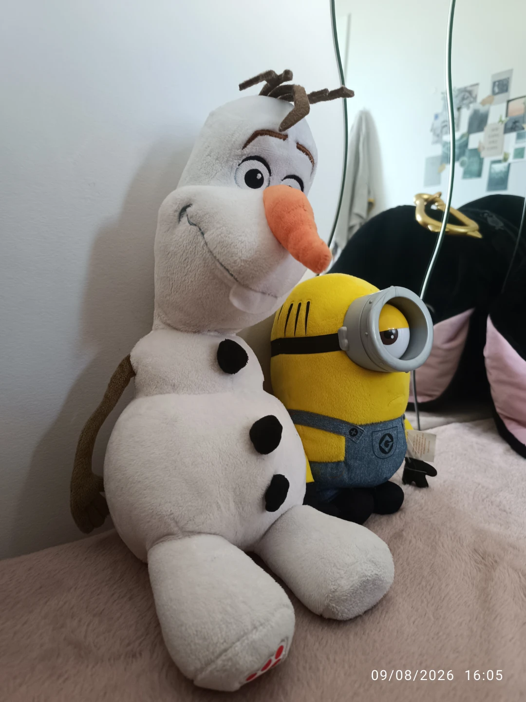 Olaf and Minion Plush Toys