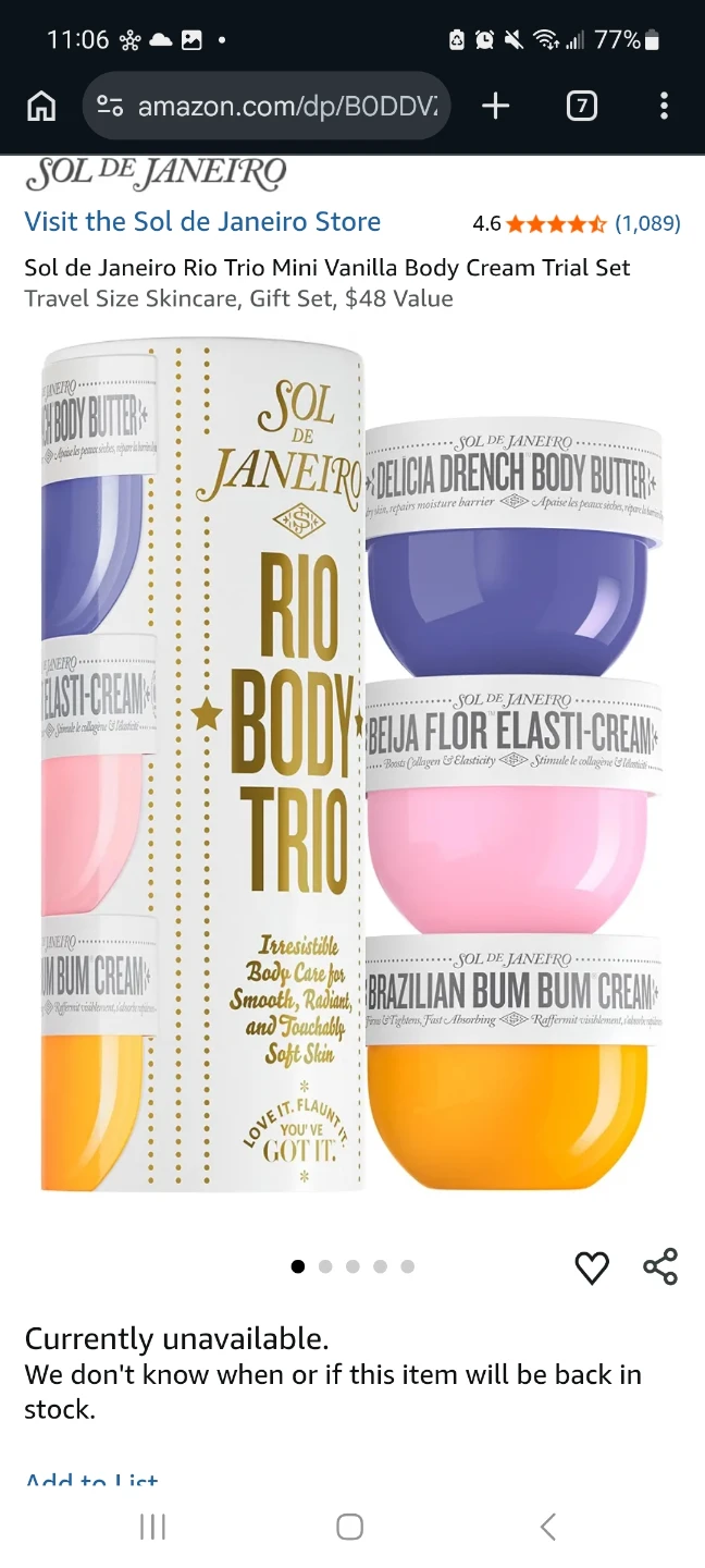 New Sol de Janeiro Rio Body Trio Mini Set