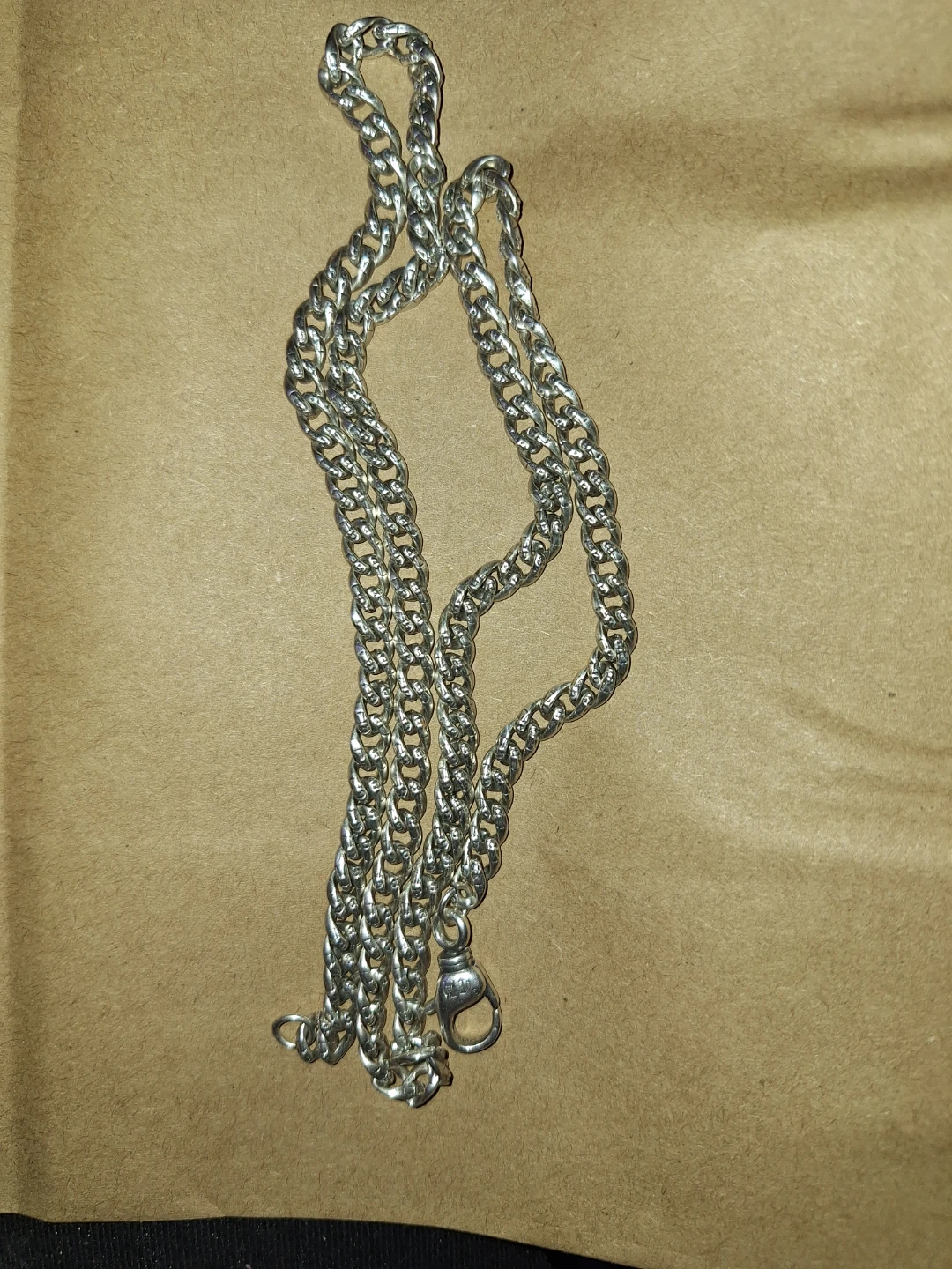 Solid  Sterling Silver  Chain – 29g (Classic Curb) - photo 3