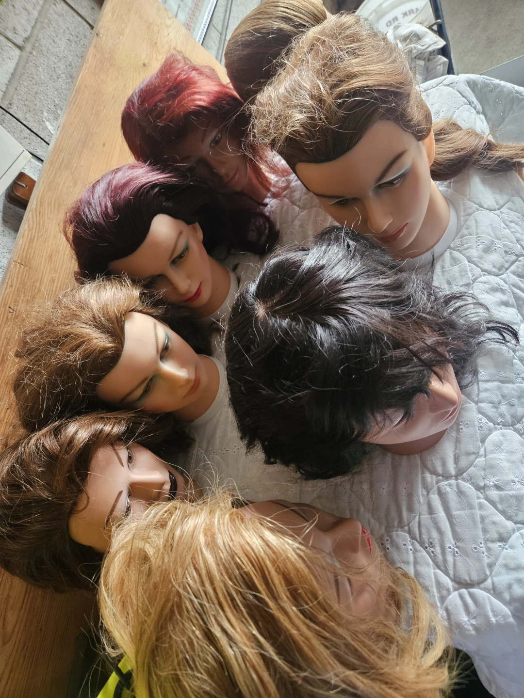 Lot of 7 Mannequin Heads with Hair - photo 5