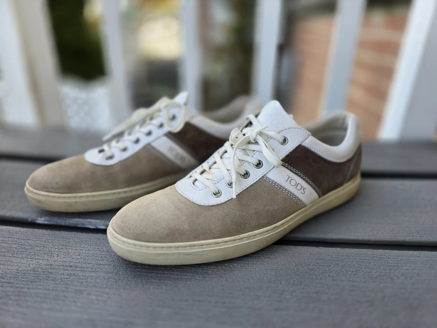 TOD'S Suede and Leather Sneakers