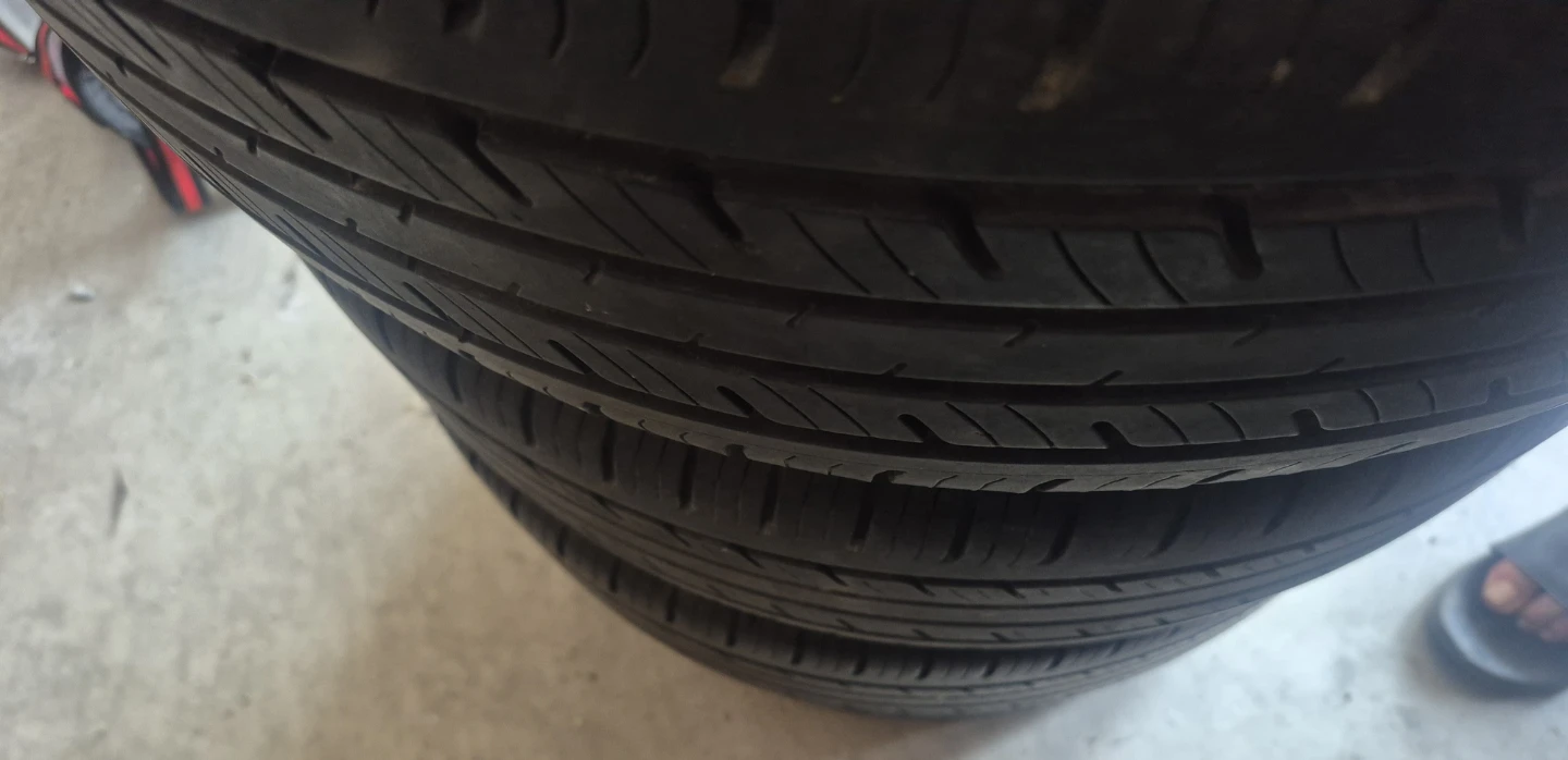 Good Set of 4 Tires PLUS RIMS Sixe 205 55 R16 M+S *REAL DEAL*