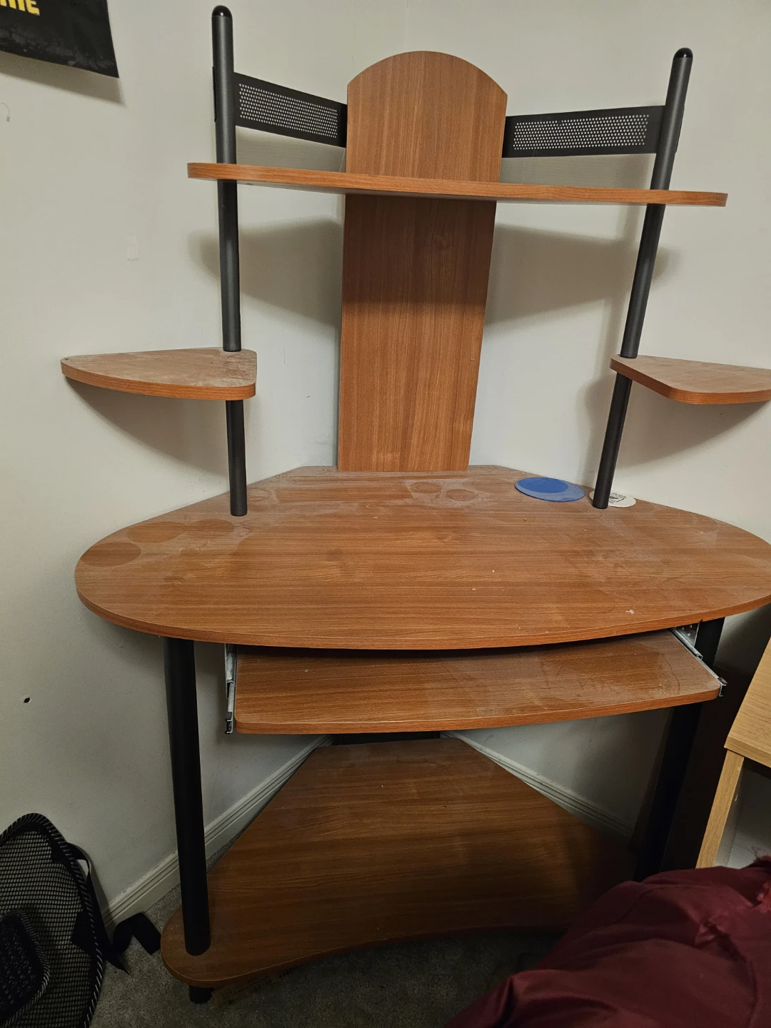 Corner Computer Desk with Shelving