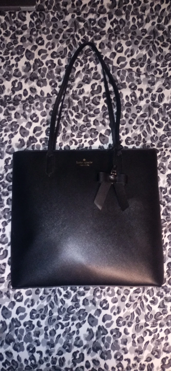 Kate Spade Black Tote Bag with Bow Accent - photo 2