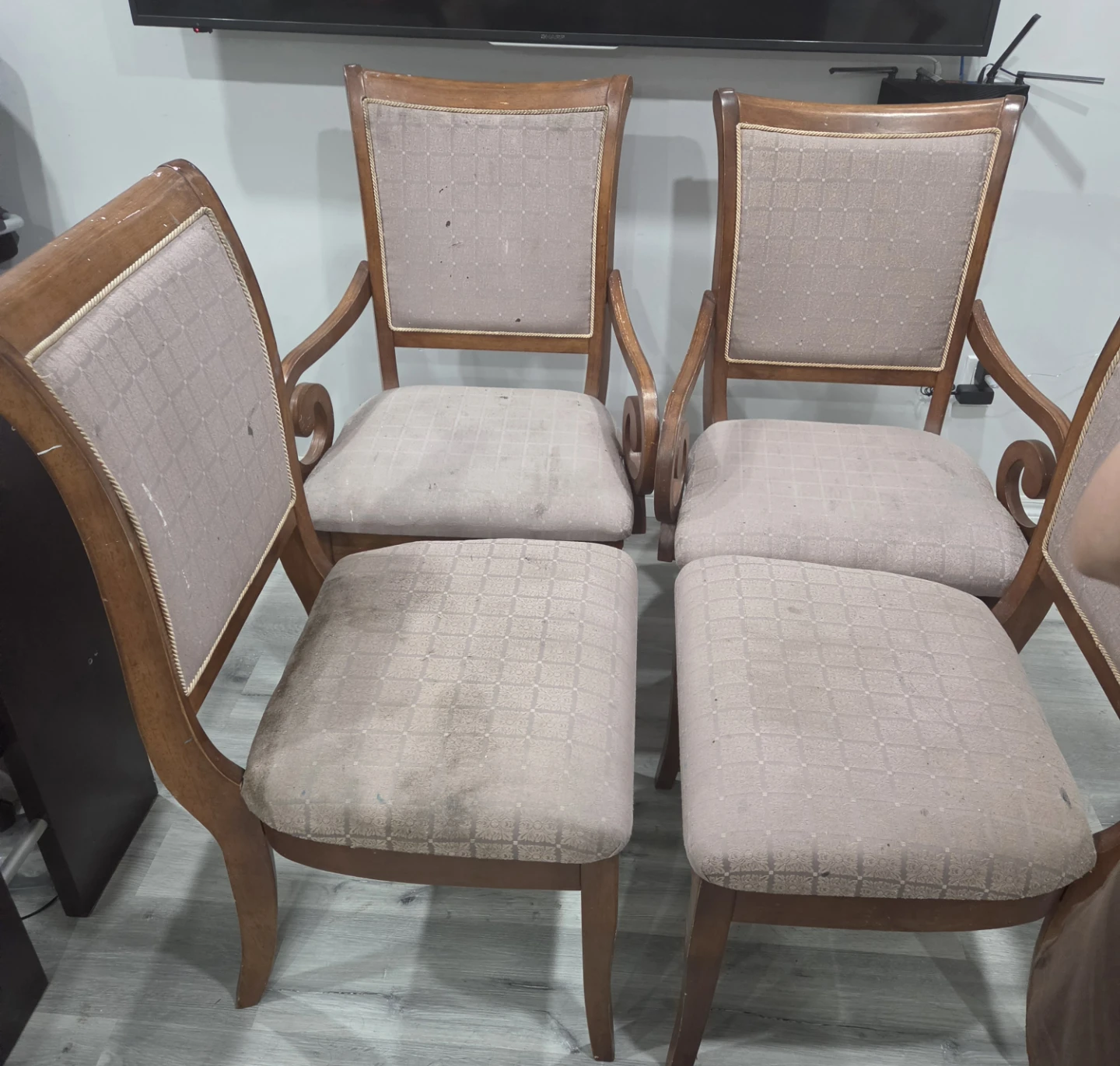 Set of 5  Wooden Dining Chairs - photo 3