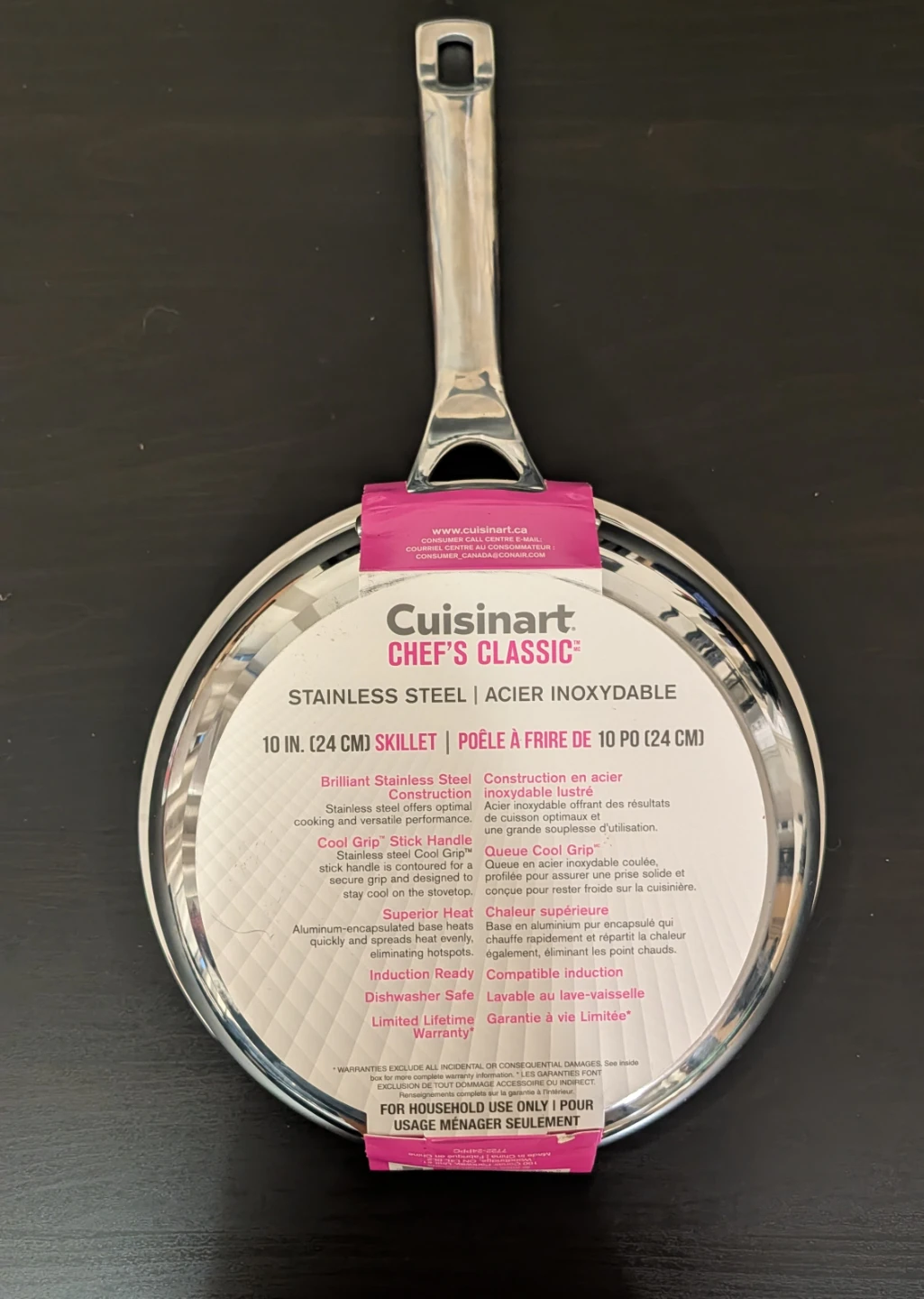 Cuisinart Chef's Classic 10 inch Stainless Steel Skillet