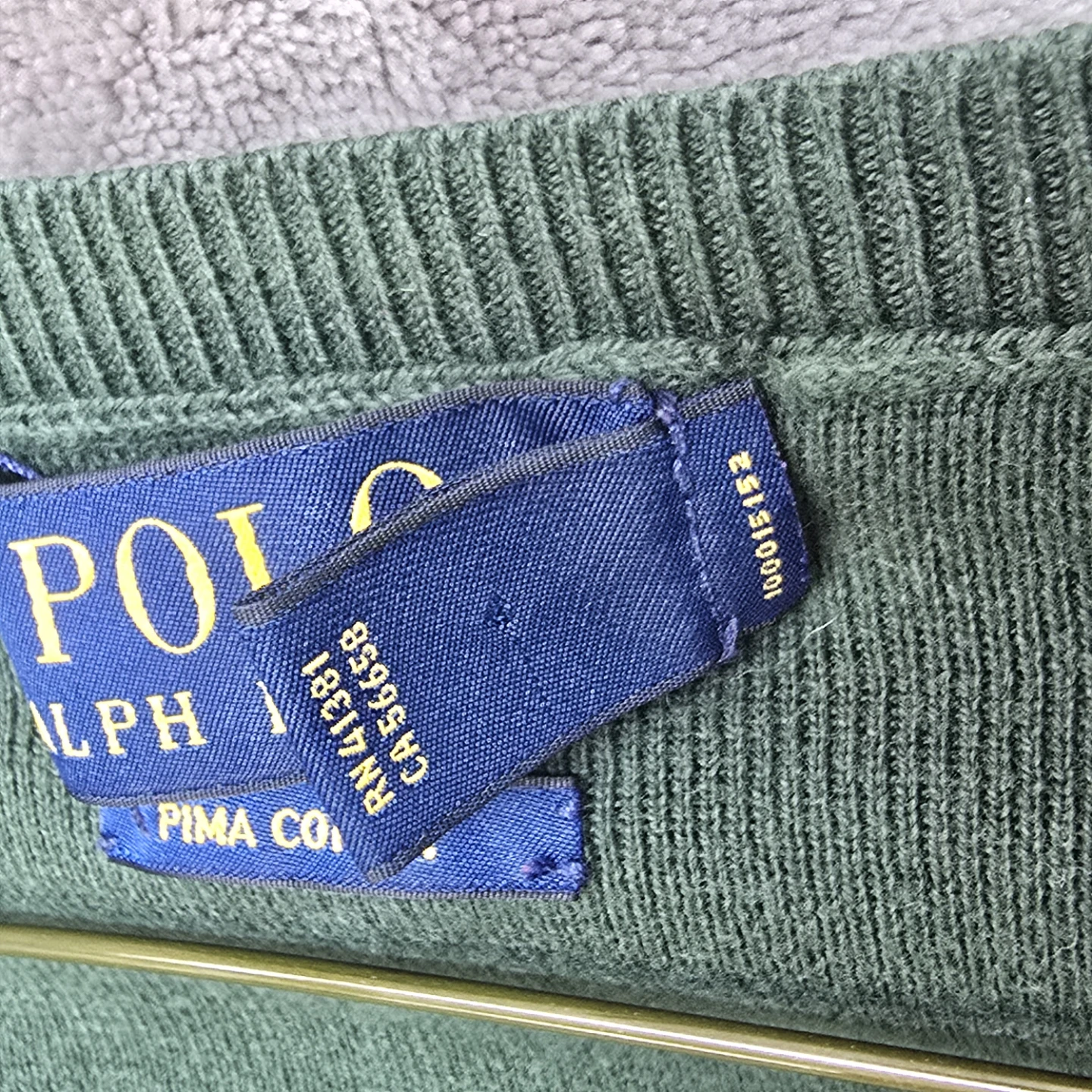 Polo Ralph Lauren Men's Green V-Neck Sweater - photo 5