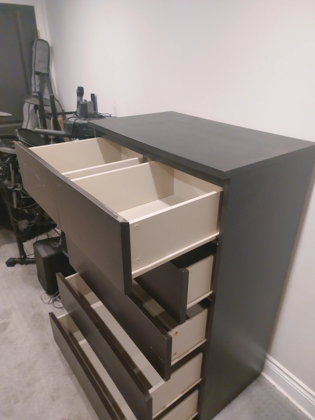 Dark Brown 6-Drawer Dresser - photo 4