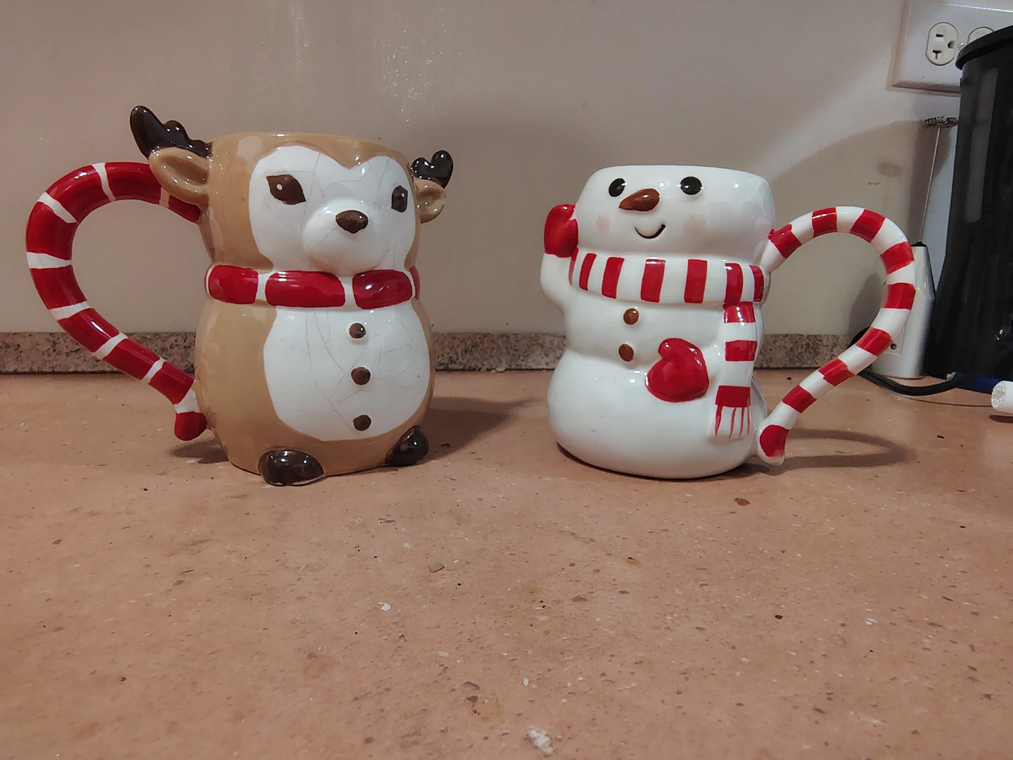 Christmas Reindeer & Snowman Ceramic Mugs - photo 2