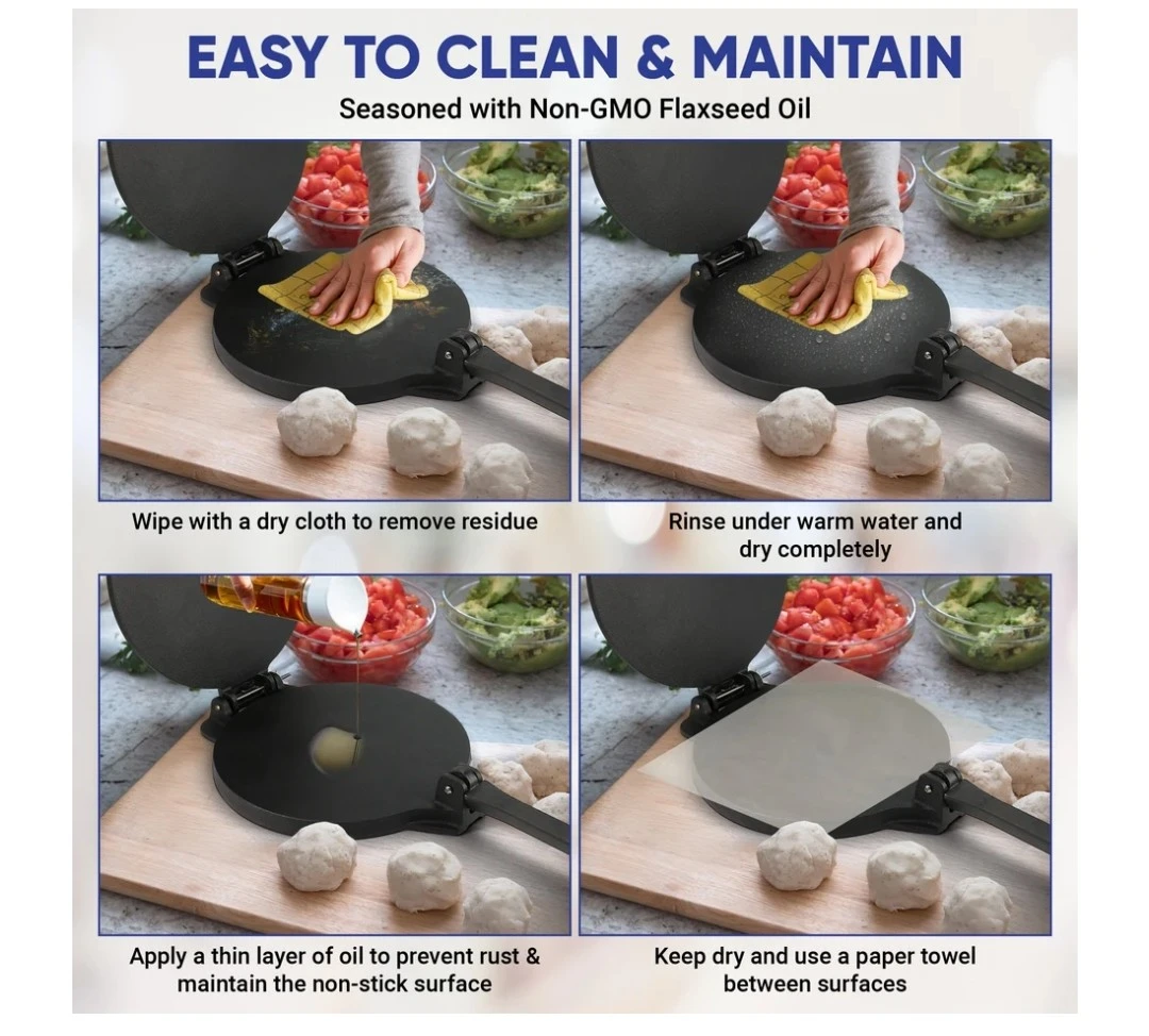 Brand New 10” Cast Iron Tortilla / Roti Press - photo 4