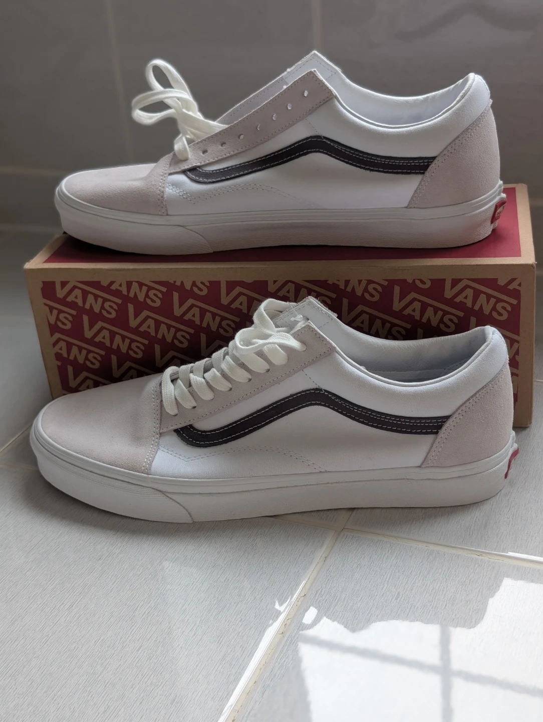 Vans Old Skool Sneakers - White/Cream Suede - photo 4