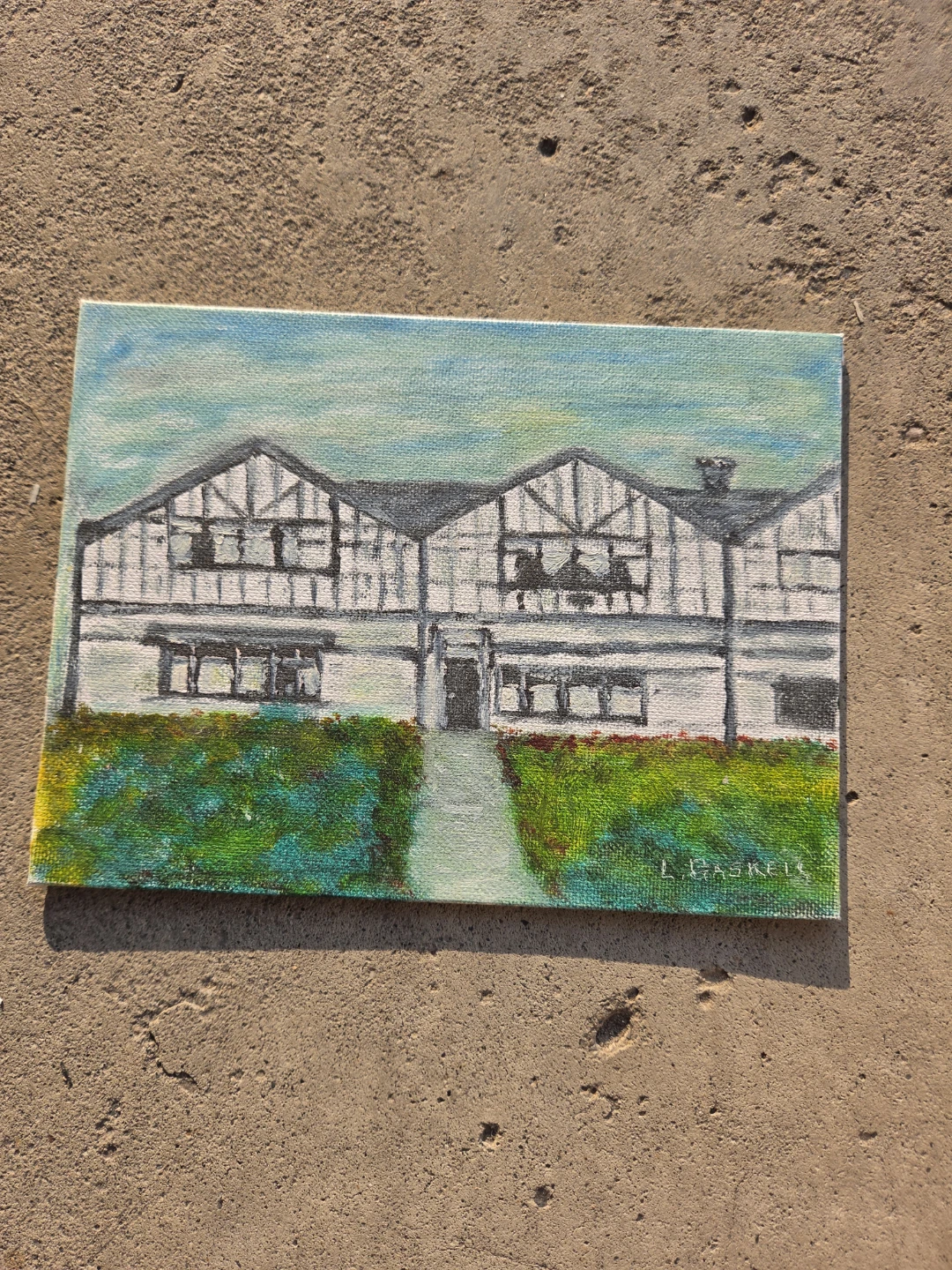Original painting of a house