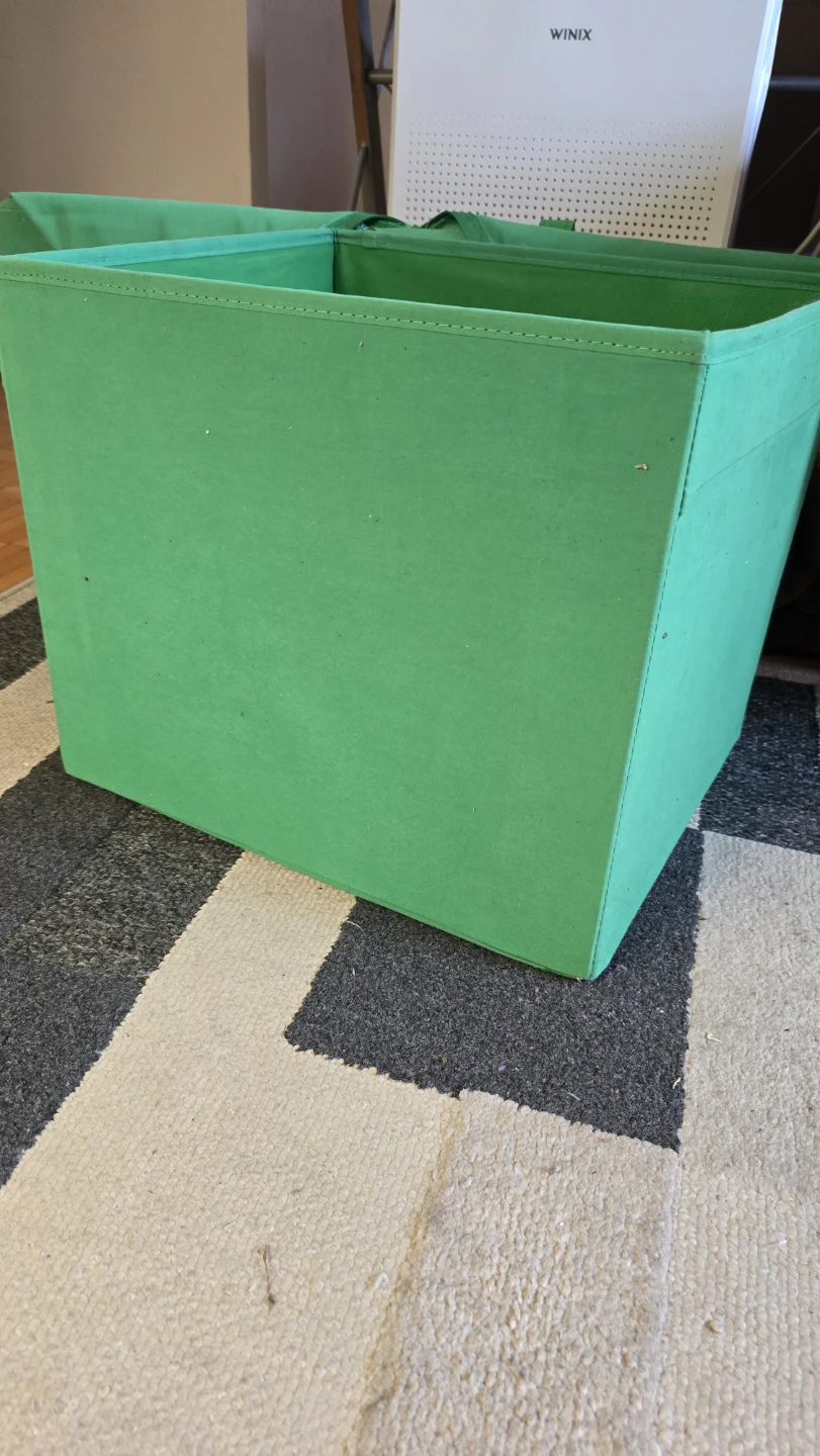 3 ikea Drona Green Fabric Storage Bin