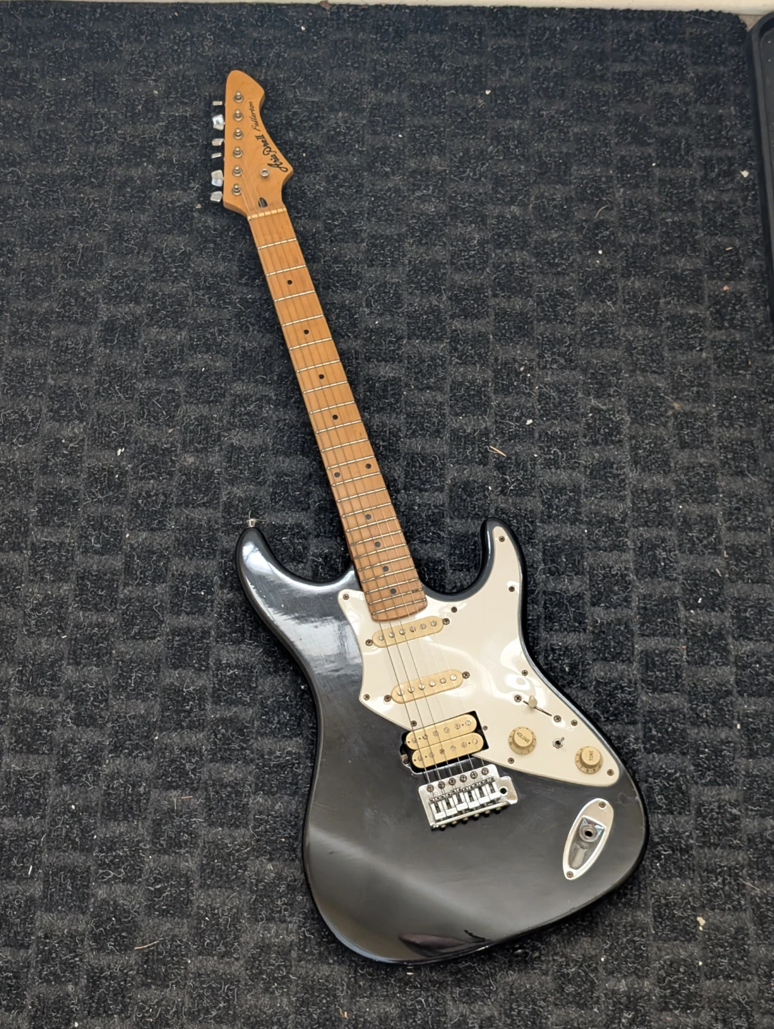 Aria Pro II Fullerton Electric Guitar - Black - photo 2