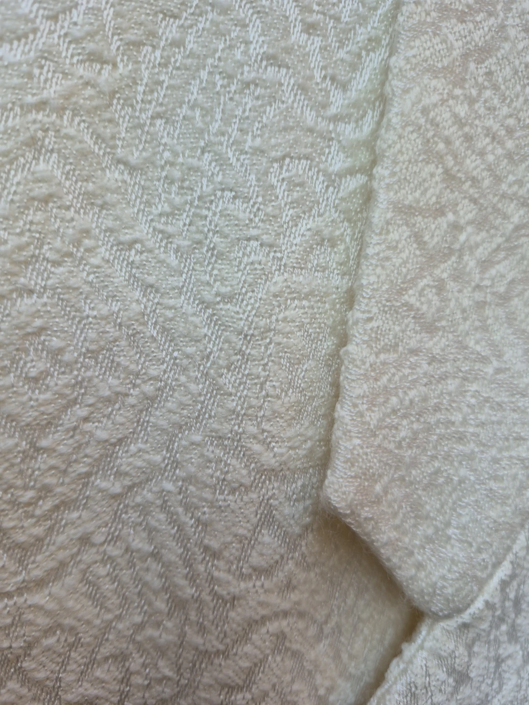 Bordeaux Rouge Cream Patterned Blazer - photo 2