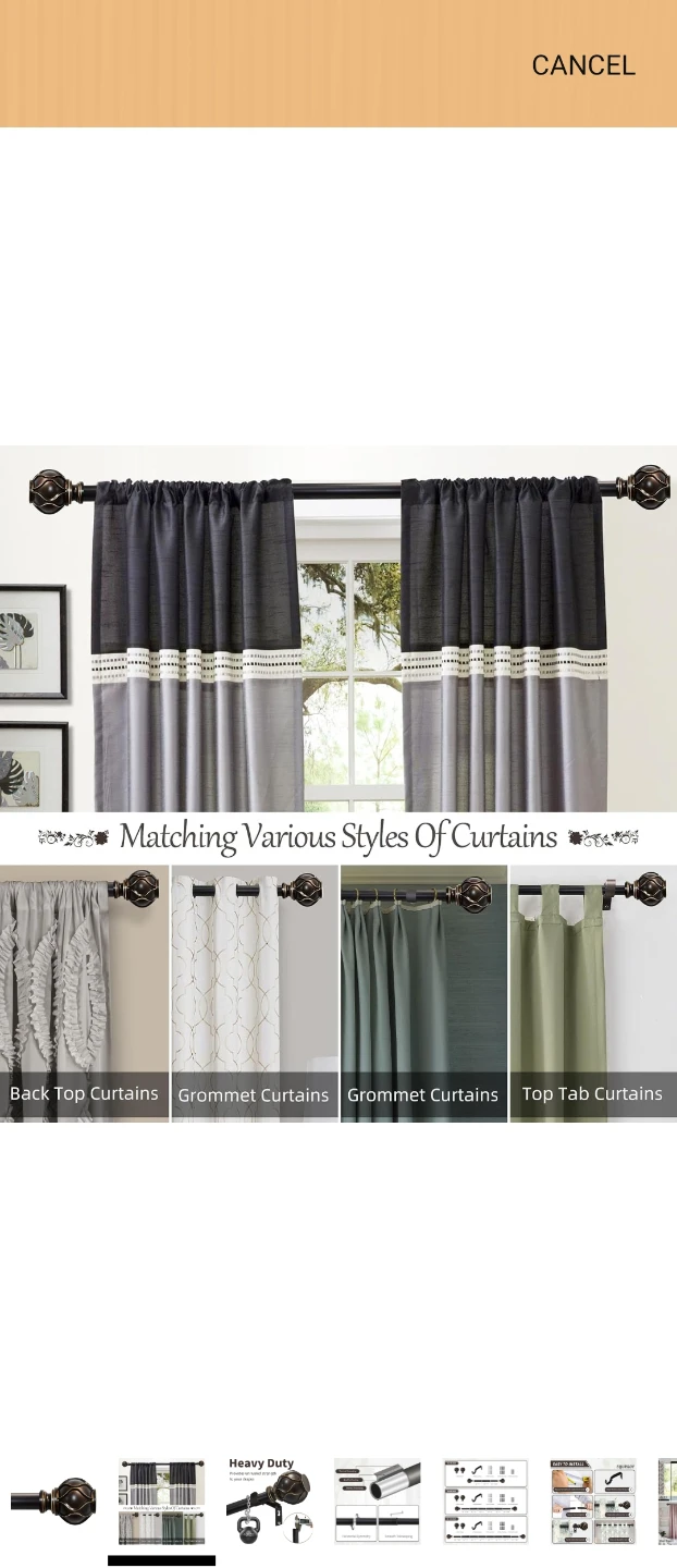 Heavy Duty Curtain Rod - photo 2