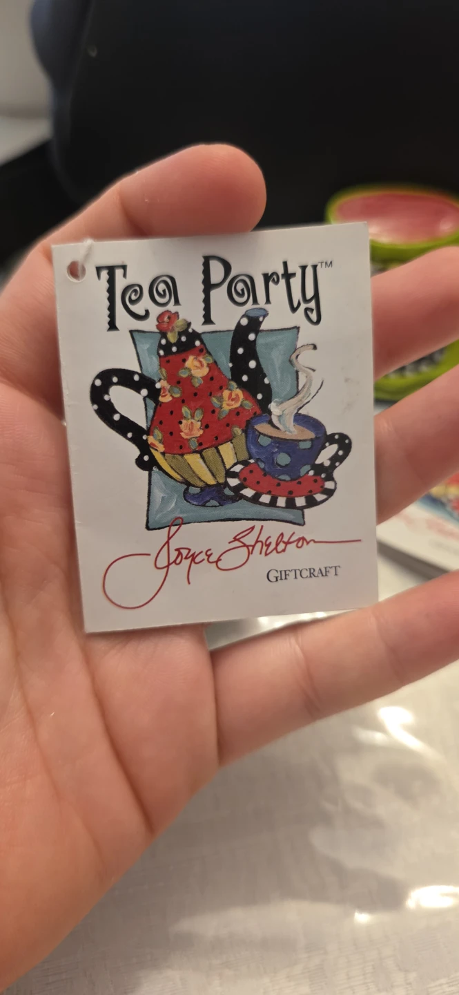 Joyce Shelton Tea Party Miniature Teapot & Cup Set - photo 5