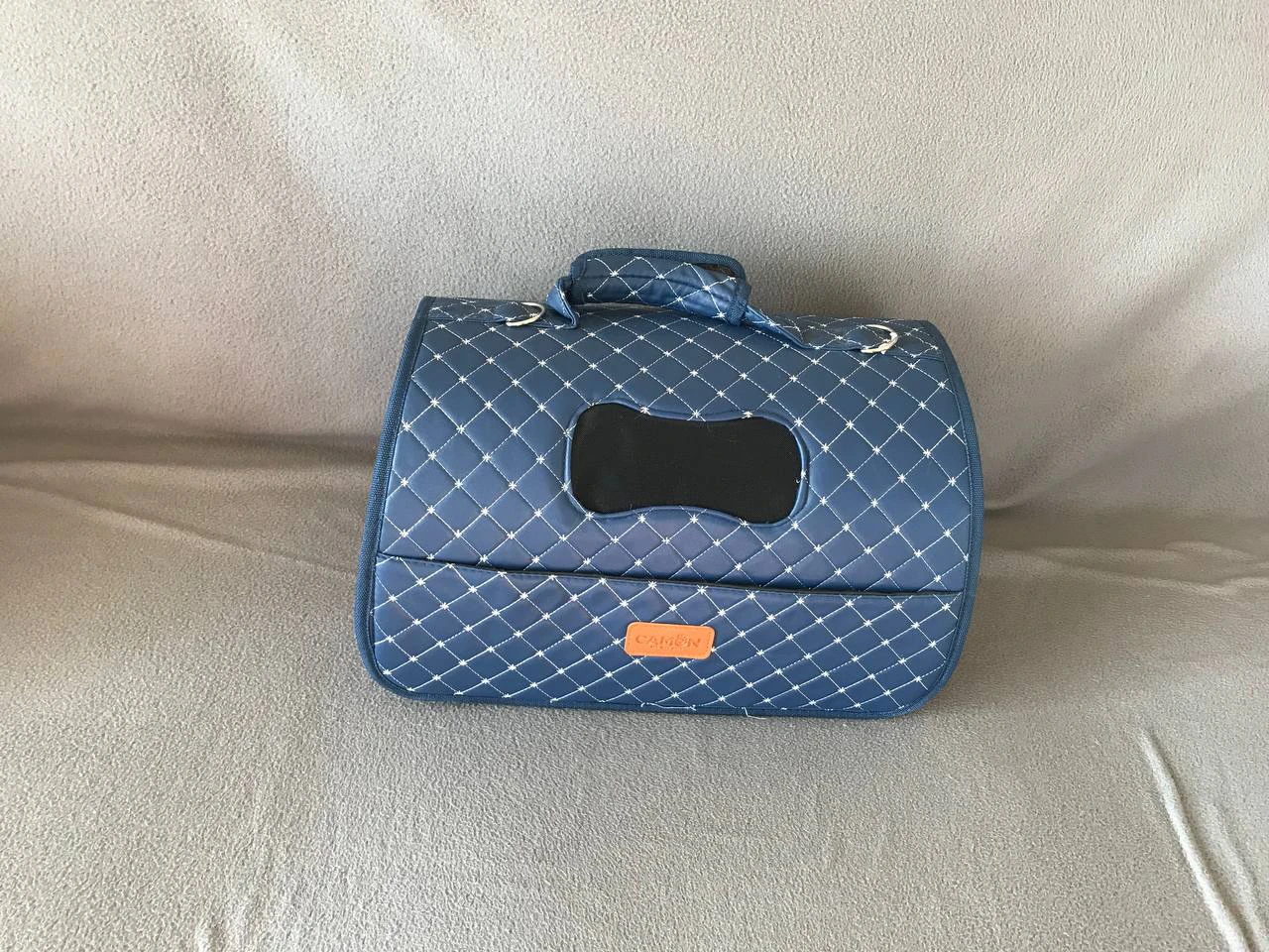 Blue Quilted Pet Carrier - photo 2