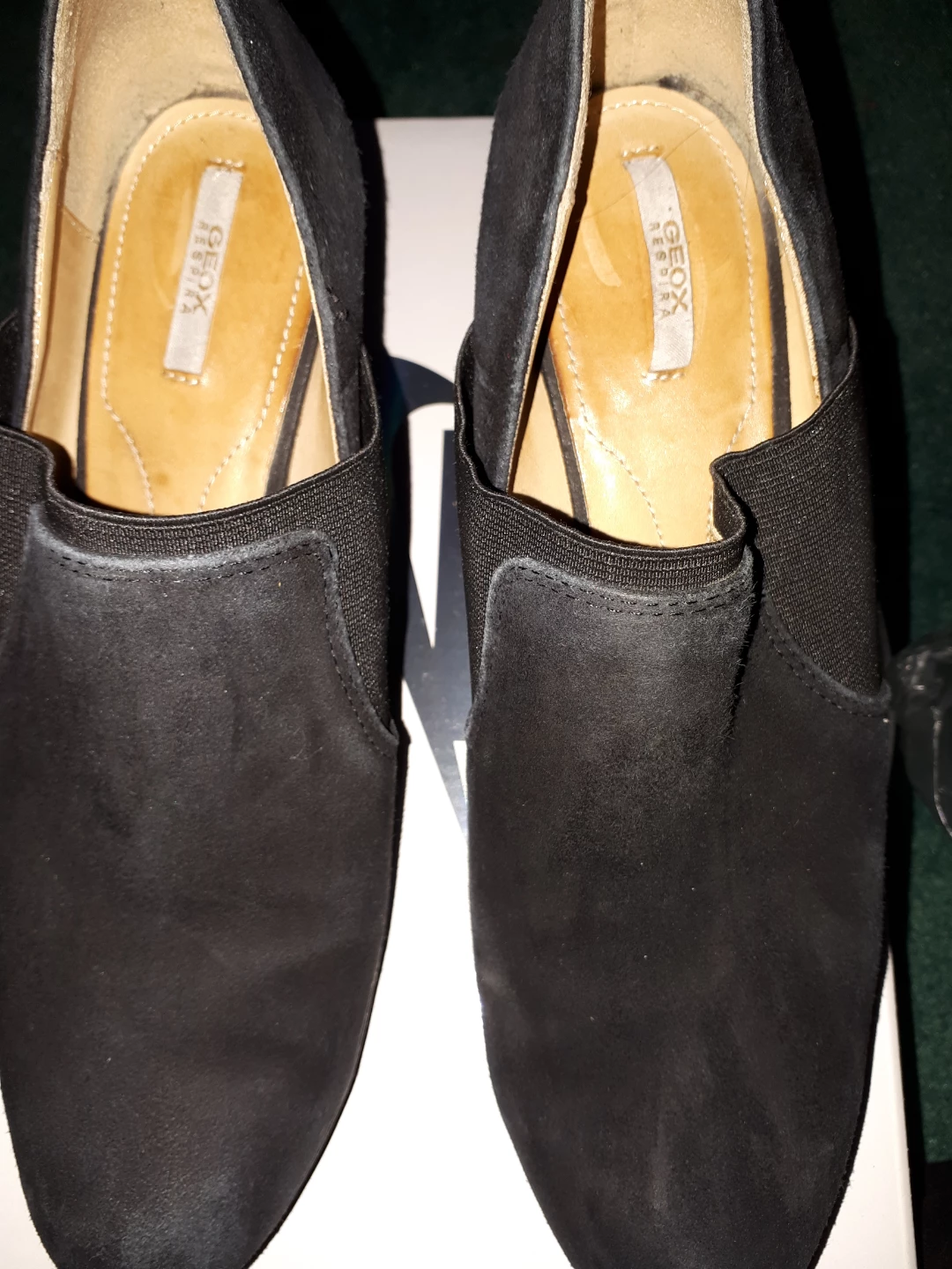 GEOX Black Suede Ankle Boots